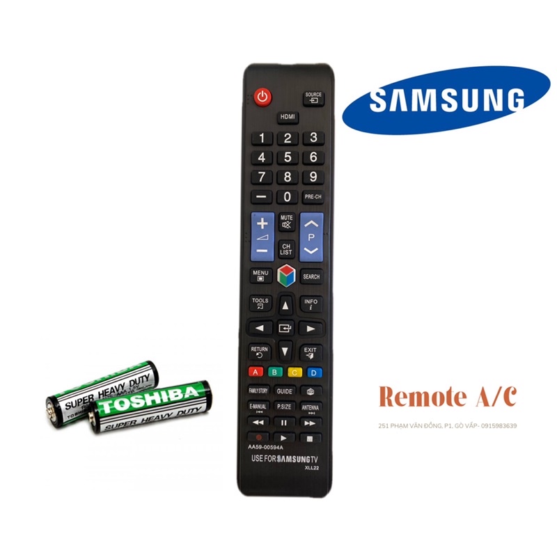 REMOTE TV SAMSUNG 59-00594A ( tặng pin )