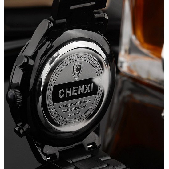 Đồng hồ nam 6 kim dây thép đặc không gỉ fullbox hãng