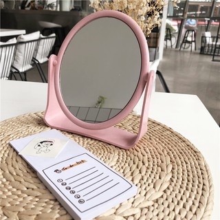 Gương trang điểm để bàn xoay 2 mặt