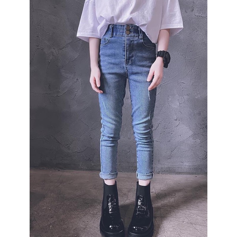 QUẦN JEAN ÔM CÓ GIẢN BÉ GÁI