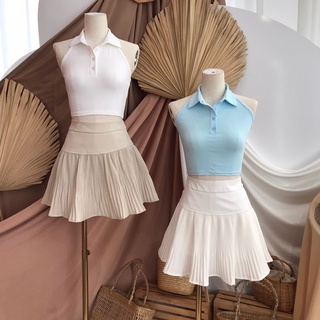 Chân váy xòe phối dập li nhỏ