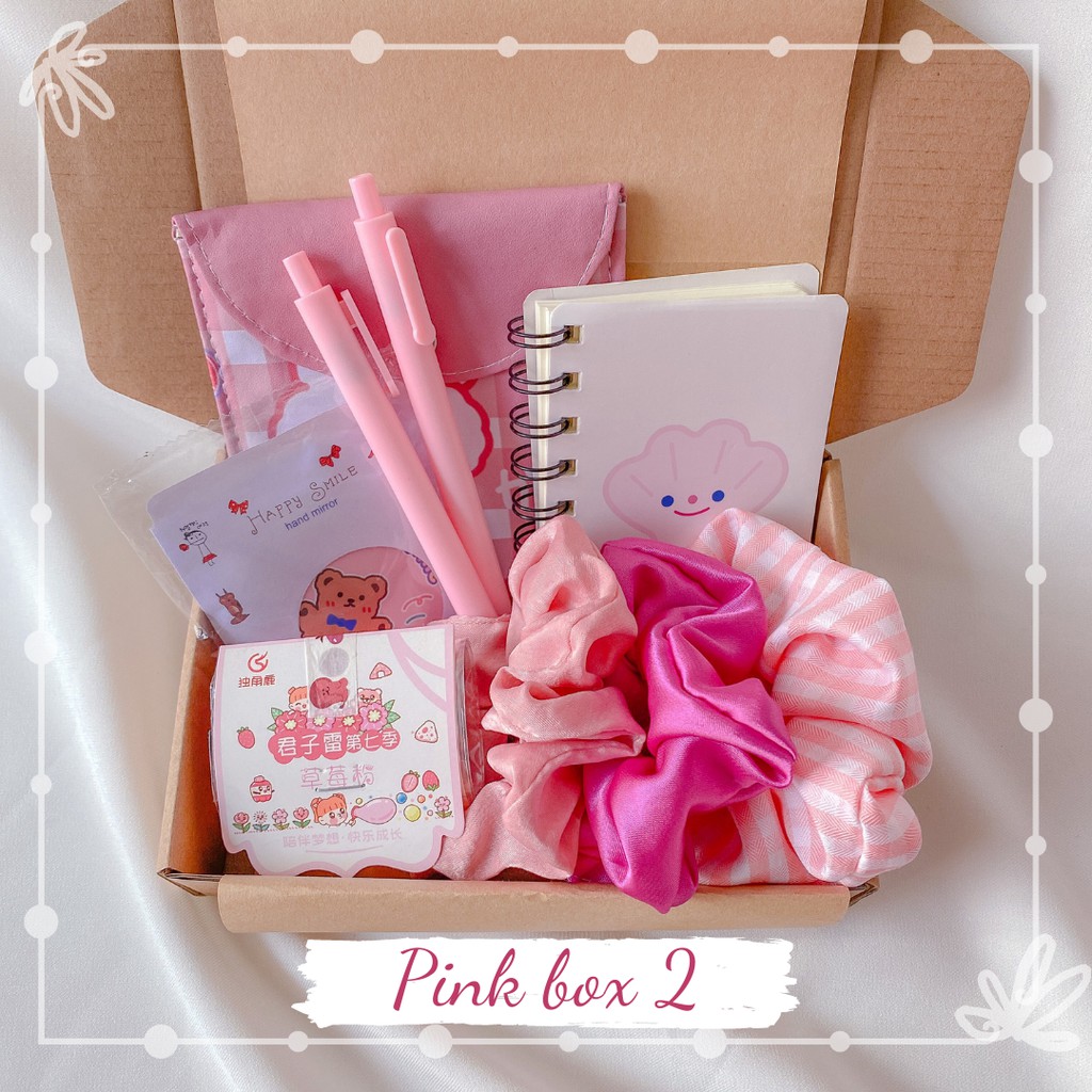 Set Quà Tặng Tone Hồng💖 Đặc Biệt Cho Bạn Nữ, 1 Box Gồm 2-6 Món Quà Dễ Thương | BigBuy360 - bigbuy360.vn