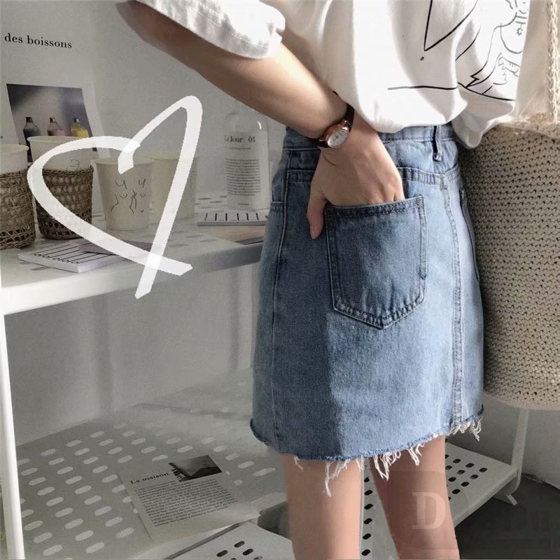 Chân Váy Ngắn Dáng Chữ A Lưng Cao Chất Liệu Cotton Thời Trang Cho Nữ