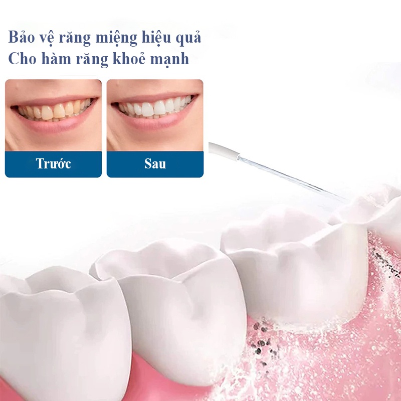 Máy tăm nước Alpha Dental cầm tay cao cấp 350ML chăm sóc vệ sinh răng miệng AH20