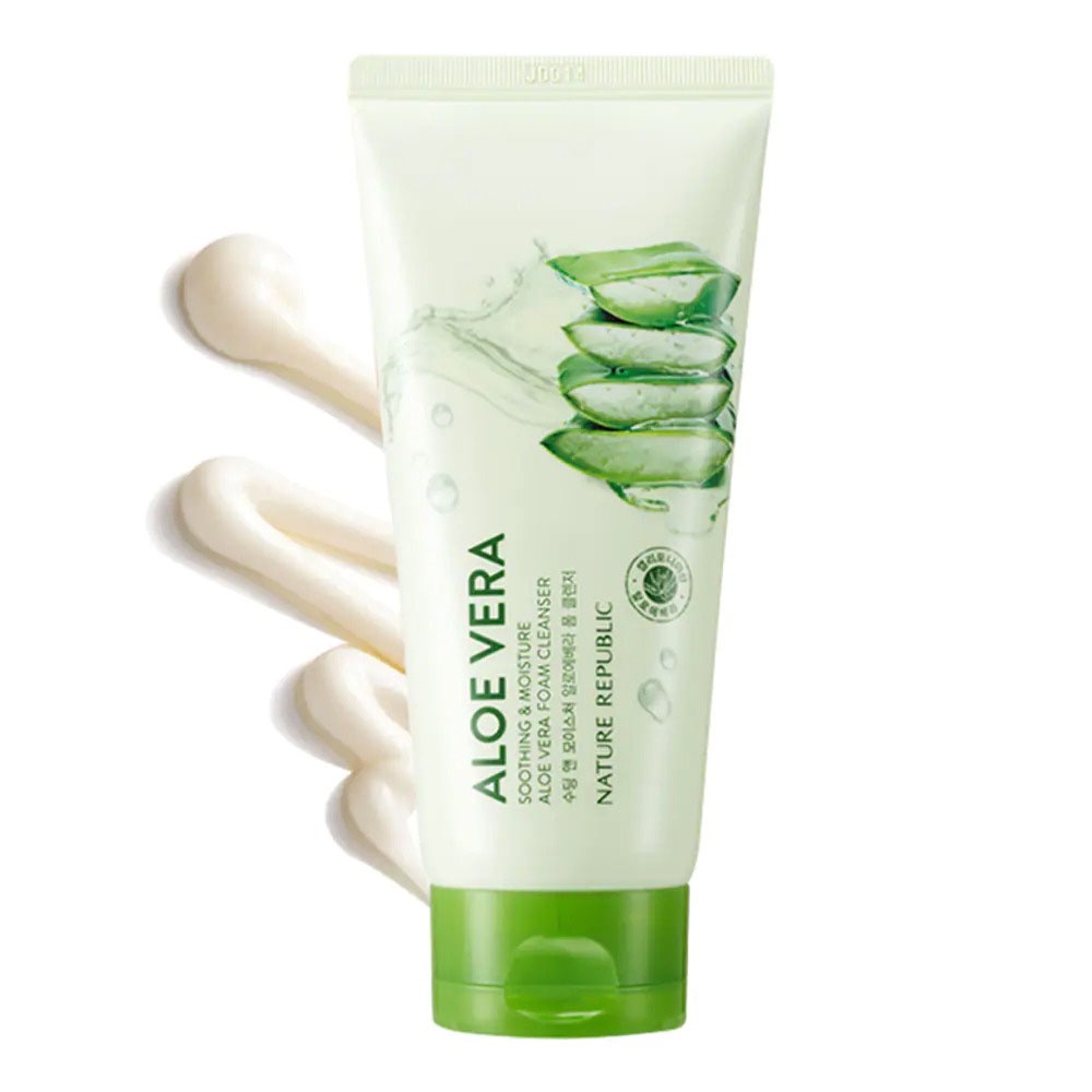 Sữa Rửa Mặt Nature Republic Từ Lô Hội Soothing &amp; Moisture Aloe Vera Foam Cleanser 150ml