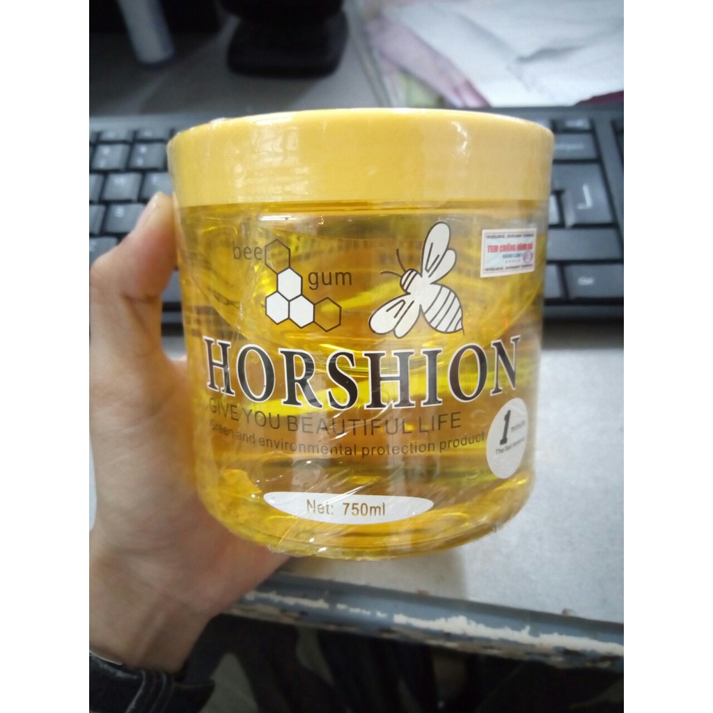 Sáp wax lông ong Horshion 750ml Tặng 100 Tờ Giấy Wax