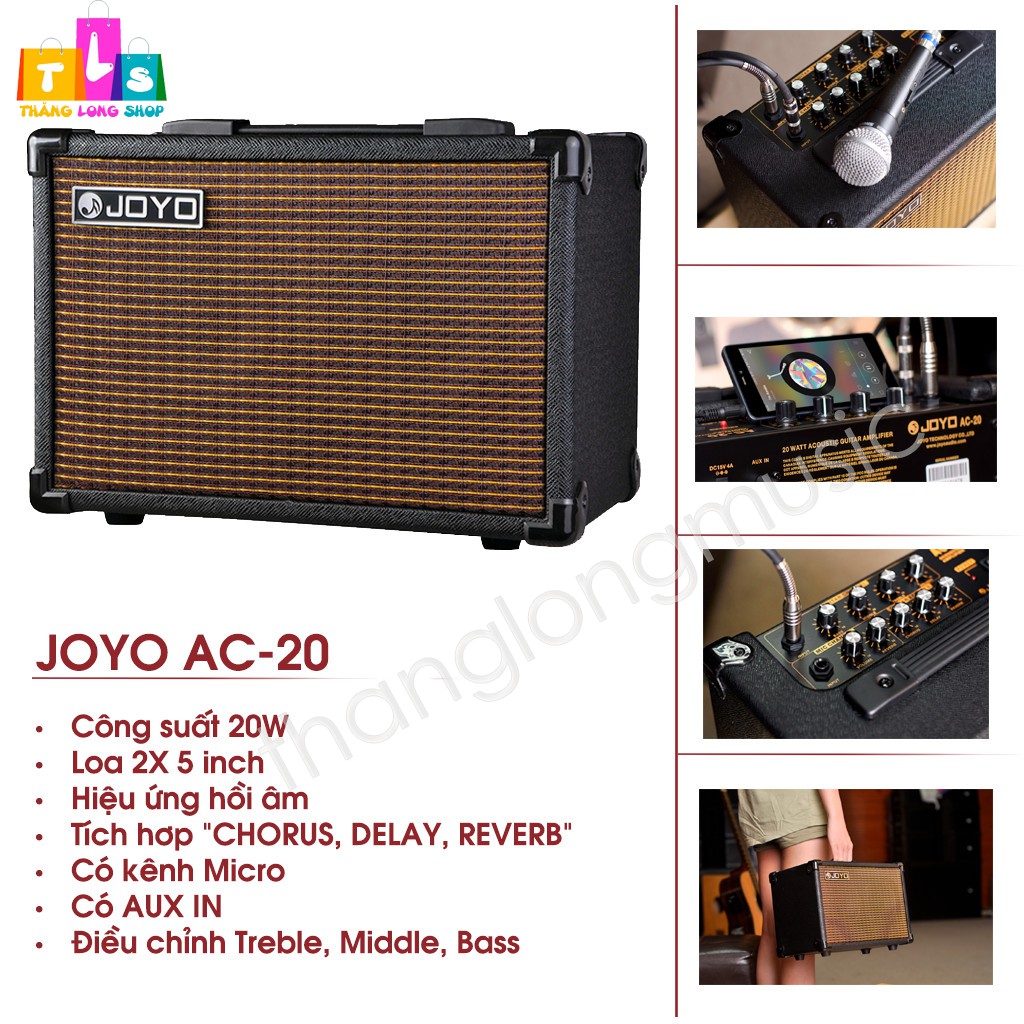 [Chính hãng] Joyo AC-20 - Loa Amplifier cho Guitar Acoustic Joyo AC-20 Công Suất 20W