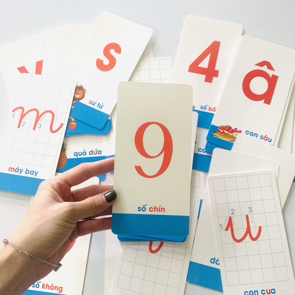 Bộ Thẻ Học Flashcard Thông Minh Học Chữ Cái Và Số Đếm Cho Bé