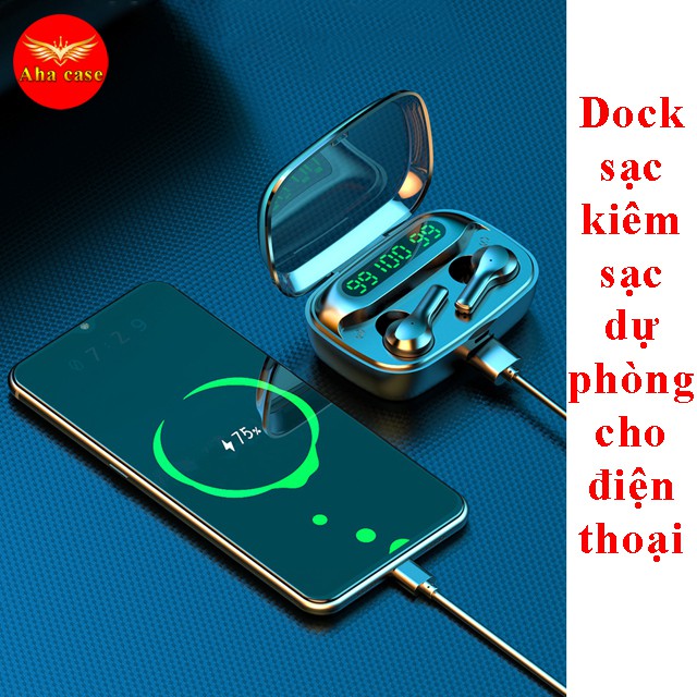 [MẪU HOT 2021] TAI NGHE BLUEOOTH IPX6 SD Design tai nghe không dây đa năng, Dock sạc chính hãng, âm thanh chuẩn bass