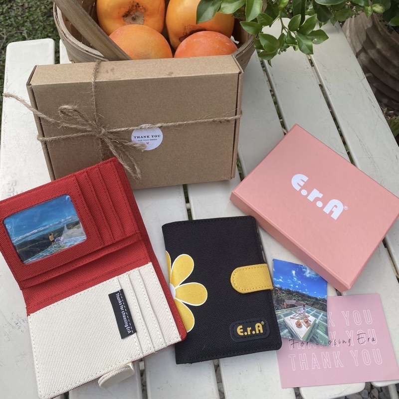 [Full Box] Ví Vải Nam Nữ Đựng Thẻ Cầm Tay Đứng ErA Envelope Card - Bóp Vải Canvas Chống Nước, Nhỏ Gọn, Tiện Lợi