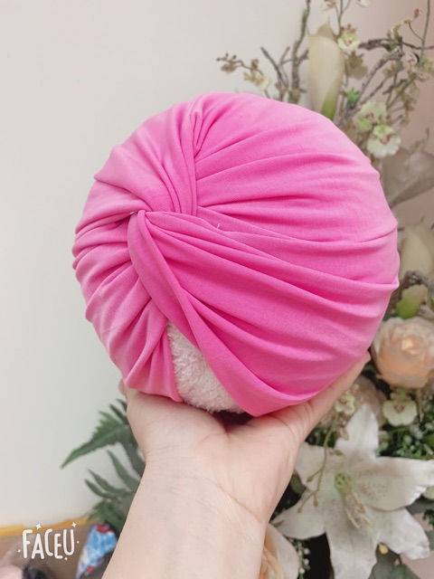 Turban hồng ruốc màu độc lạ