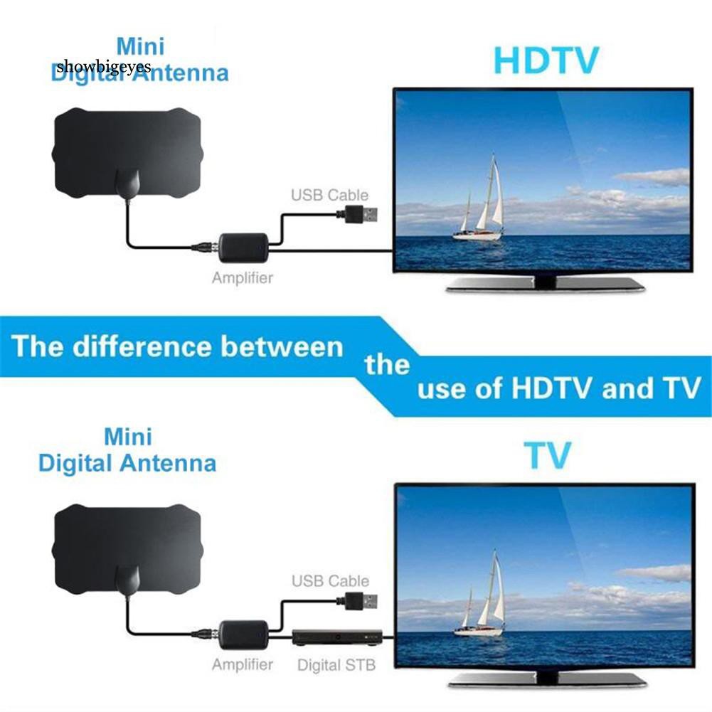 Ăng ten kỹ thuật số sgee ty22 80 dặm DVB-T2 trong nhà 1080P HD