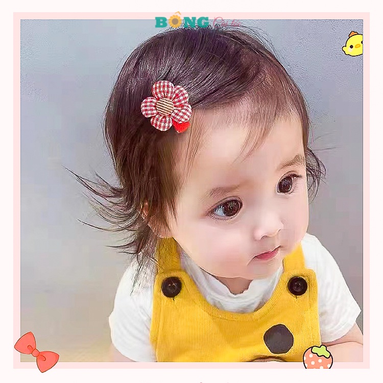 Set 5 kẹp tóc cho bé phong cách Hàn Quốc dễ thương KT10 - Kẹp tóc BÔNG Cài Tóc