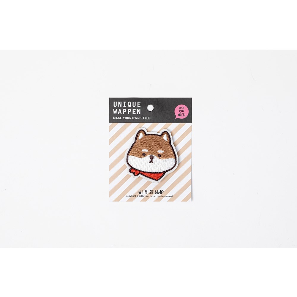 Ghim Cài Áo ARTBOX Hàn Quốc Hình Cún Shiba Màu Nâu