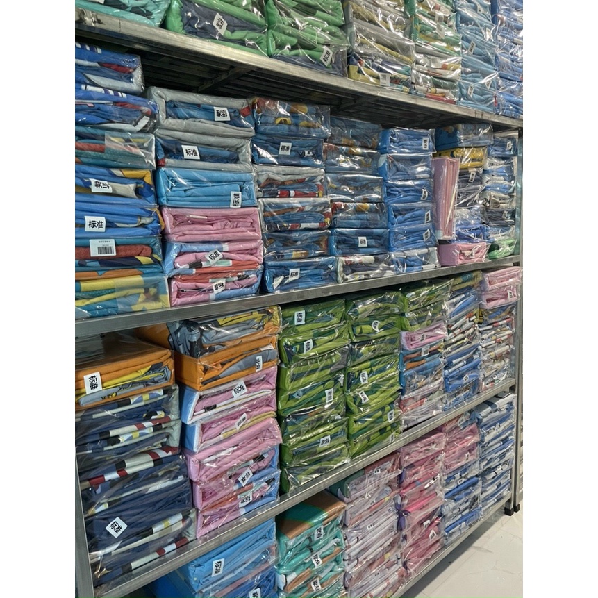 Ga gối cotton 100% gồm ga giường và 2 vỏ gối mềm mịn thoáng mát