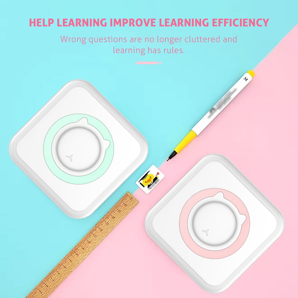 Máy In Ảnh Mini Không Dây Bt 200dpi Kèm 1 Cuộn Giấy In | BigBuy360 - bigbuy360.vn