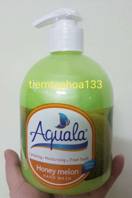 Nước rửa tay Aquala 500ml, mùi kiwi, dâu, lavender