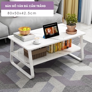 Bàn sofa phòng khách. bàn trà sofa chân sắt tròn, mặt bàn vân hoa văn đá cẩm thạch Kt 8042cm