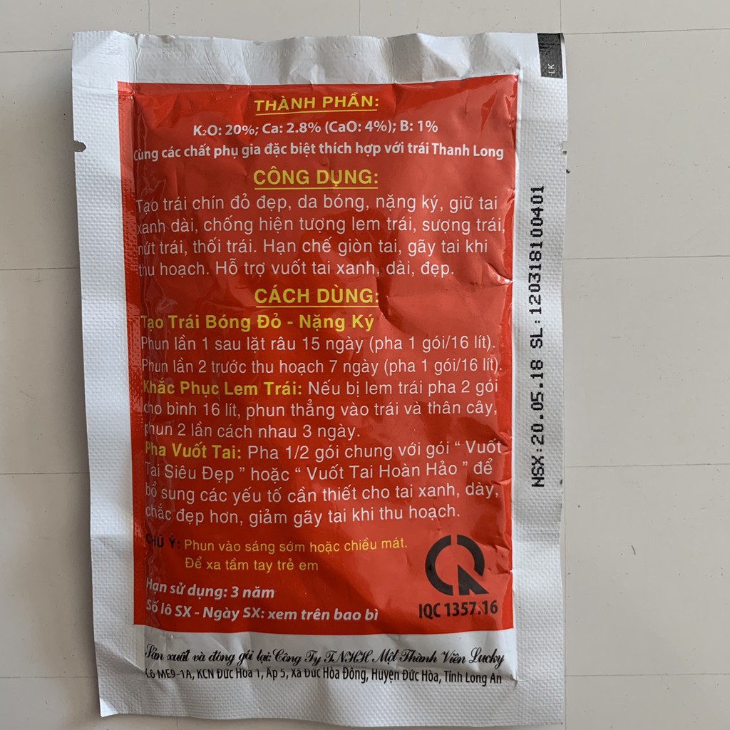 Phân bón Siêu nặng ký - bóng trái - AC Super K-Ca