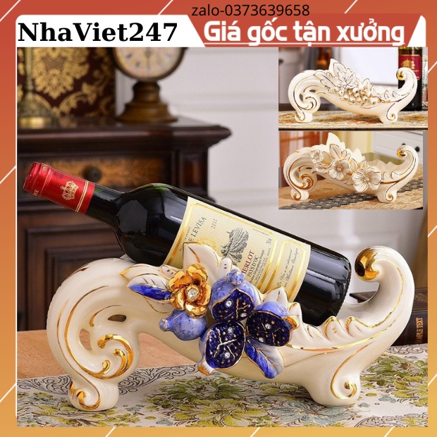 Gía,Kệ Rượu Bằng Gốm Sứ Vẽ Vàng,trang trí Bàn,tủ,quà tặng ý nghĩa,đẹp,giá rẻ,hàng nhập khẩu,decor sang chảnh