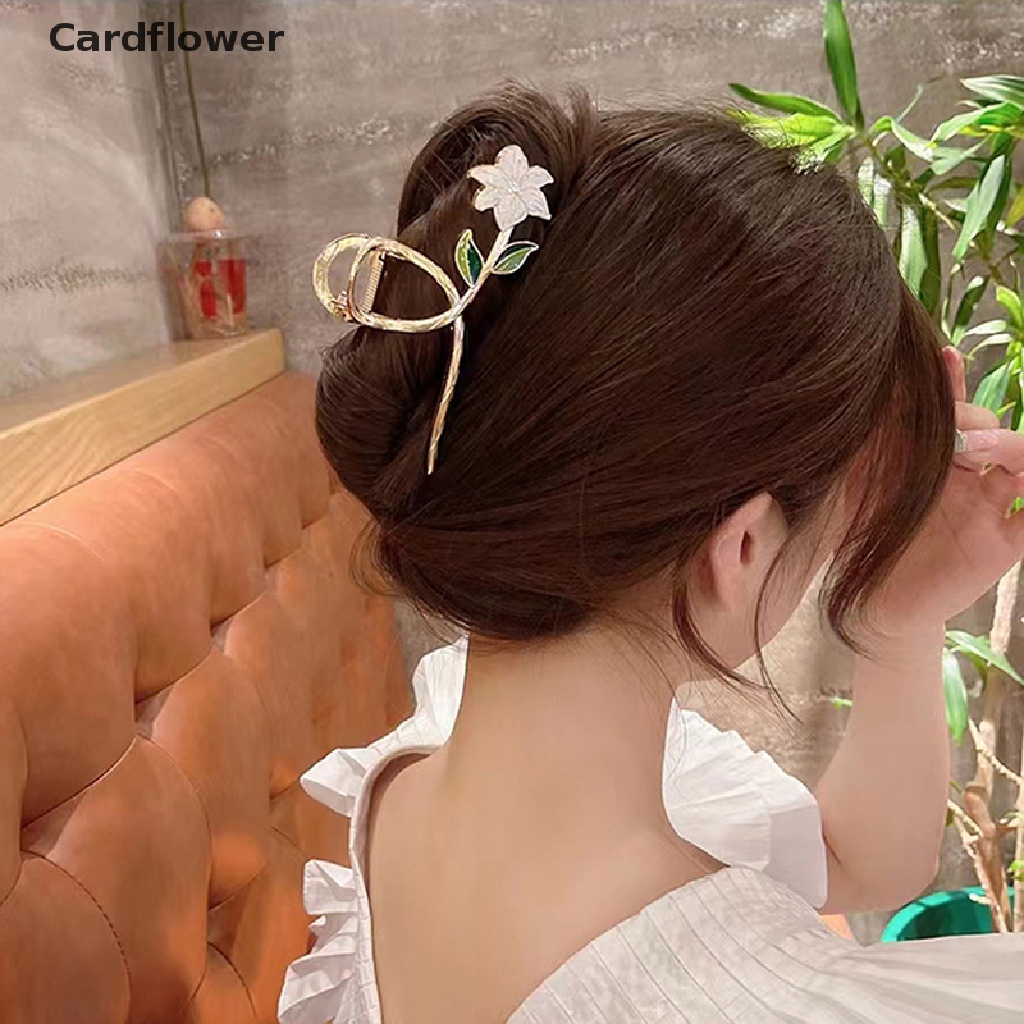 Kẹp Tóc Càng Cua Đính Hoa Lily Sang Trọng