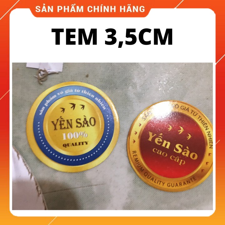 100 cái team decal 3.5 yến sào đỏ