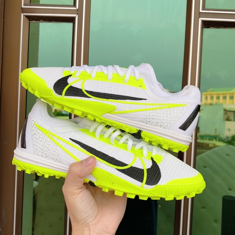 Giày đá bóng Mercurial Vapor 14 Pro TF ( Trắng xanh )