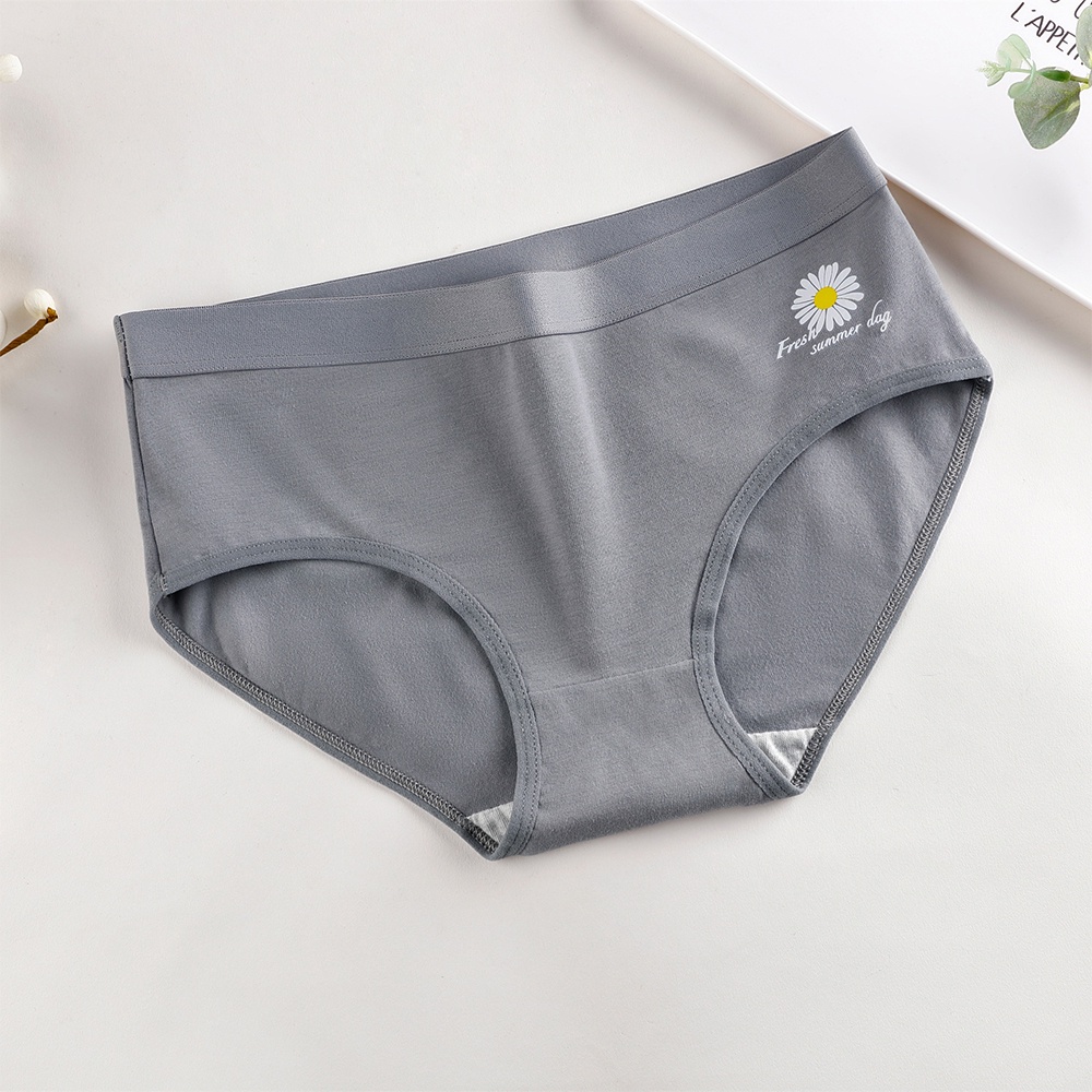 Quần lót cotton mềm mại lưng thấp in họa tiết hoạt hình xinh xắn dành cho nữ