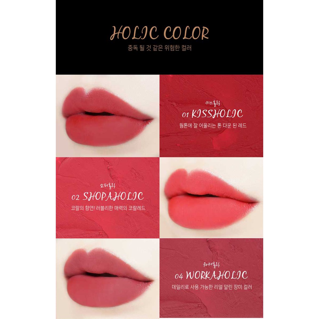 SON LÌ DẠNG THỎI KARADIUM MATT HOLIC LIPSTICK