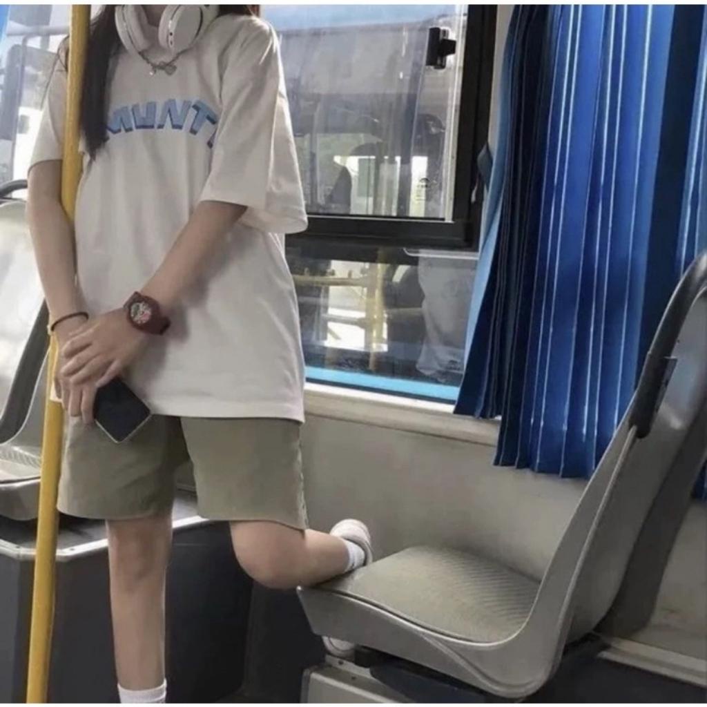 Sét áo thun AMUNITS kèm quần short kaki unisex Form rộng mặc mùa hè siêu mát Xưởng Sỉ Nguyễn Hoa