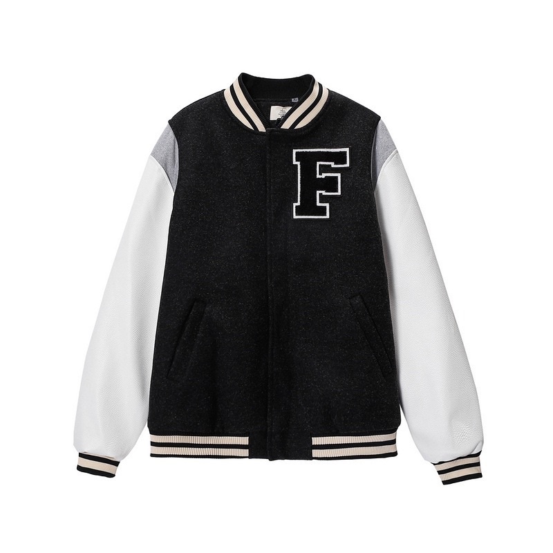 ⚡️⚡️Áo khoác FEAR OF GOD X PACSUN  WOOL VARSITY JACKET/ VARSITY FOG