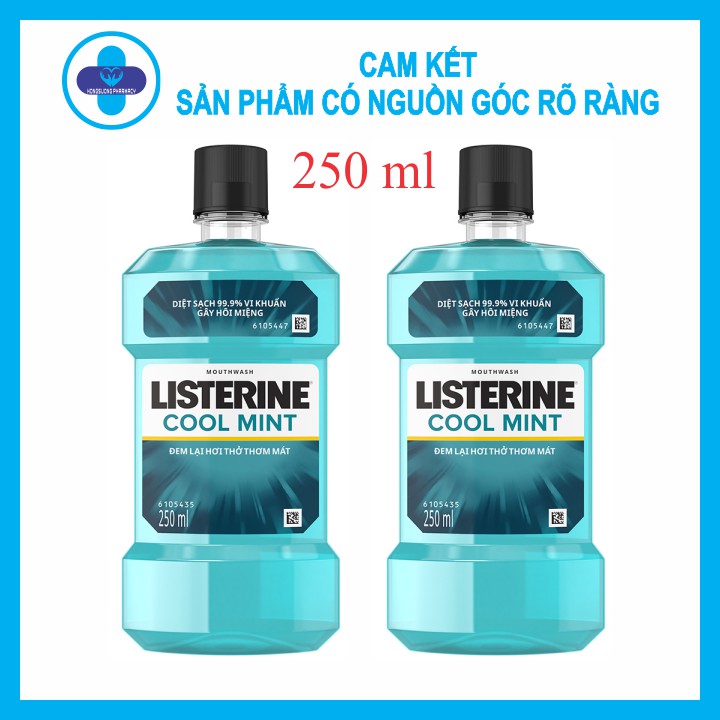 Nước Súc Miệng LISTERINE Cool Mint 250ml Xuất xứ Thái Lan