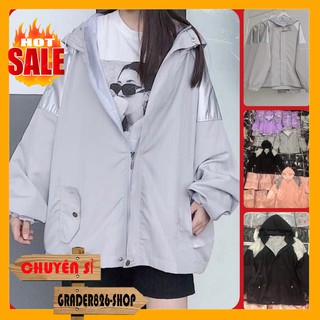 Áo Khoác Dù Nam Nữ Unisex - Áo Khoác Bombers Jacket MERO PHẢN QUANG ( 4 MÀU )