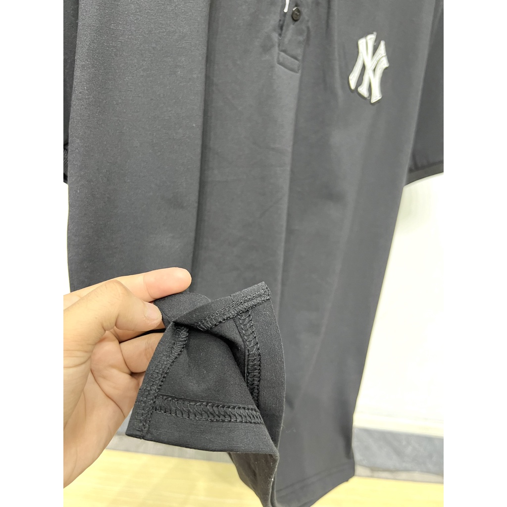 Polo NY MLB Basic unisex nam nữ in hình Monogram Mega-Logo cá tính