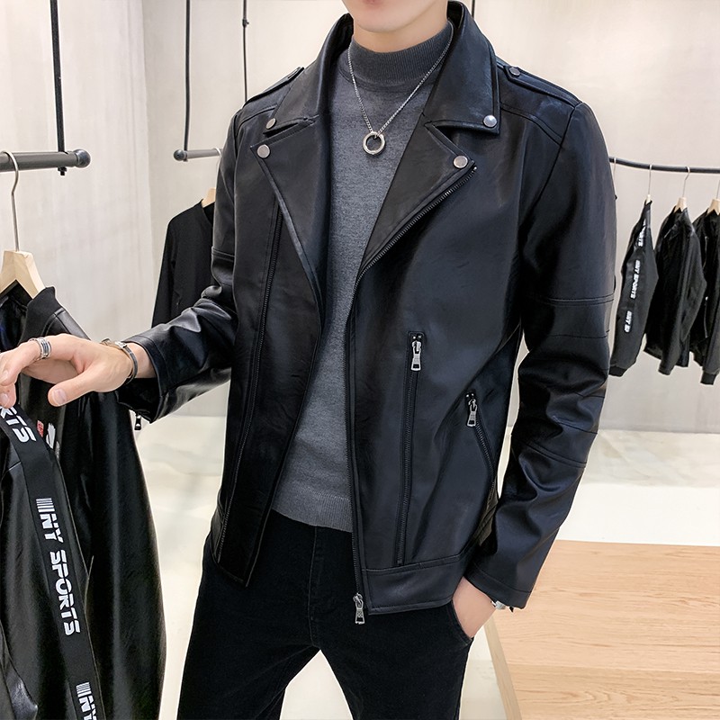 Áo Da Nam Biker Jacket Cao Cấp-tman002