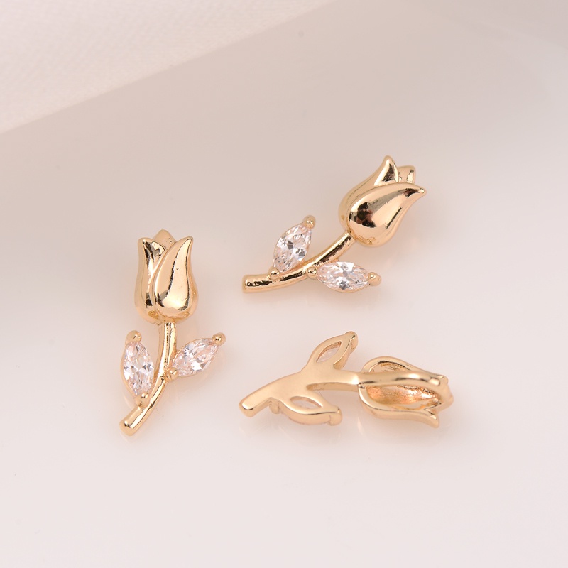 Mặt Dây Chuyền Hình Cây Kéo Bằng Đồng 14K Màu Vàng Kim diy