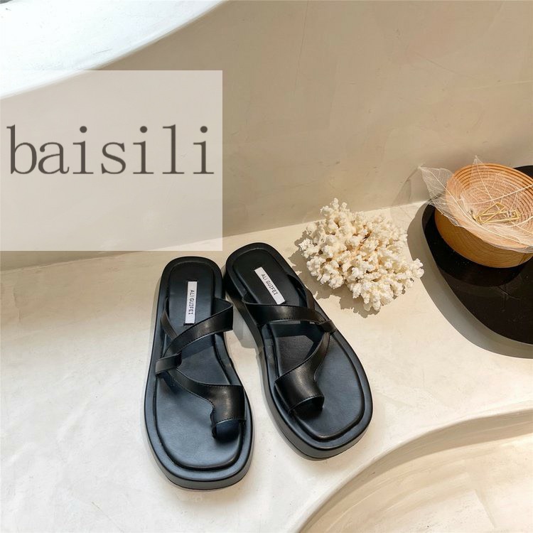 DÉP NỮ BAISILI - DÉP XUỒNG NỮ THỜI TRANG QUAI XOẮN BÊN PHONG CÁCH NỮ TÍNH ĐẾ BẰNG BD220349