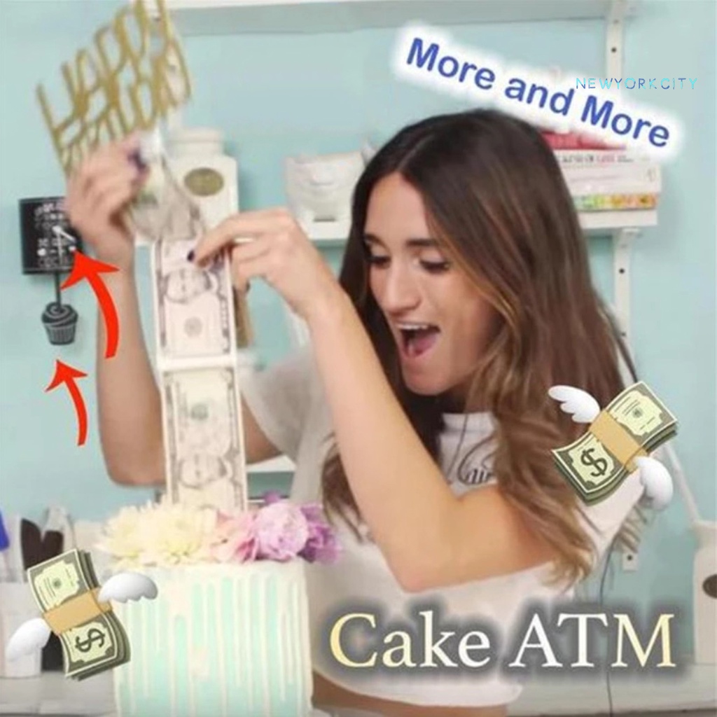 Hộp Đựng Tiền Trang Trí Bánh Sinh Nhật Vui Nhộn