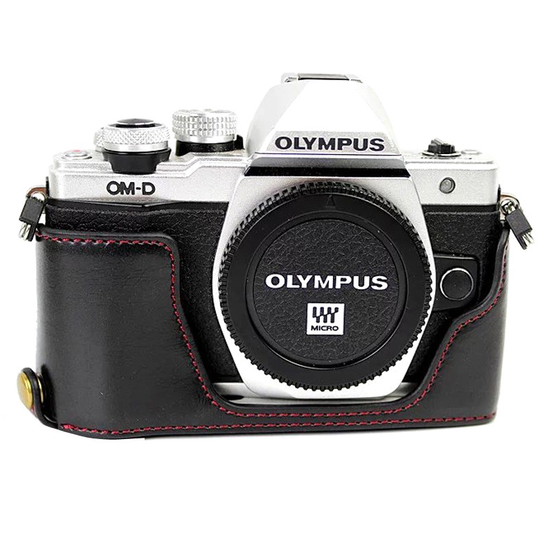 Túi da bảo vệ nửa thân máy ảnh Olympus OM-D E-M10 Mark II EM10II EM10 II E-M10II