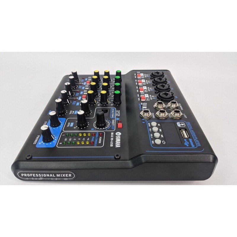 MIXER YAMAHA MAX 99 LIVESTREAM 16 HIỆU ỨNG ÂM THANH CÓ MÀN HÌNH LED HIỂN THỊ