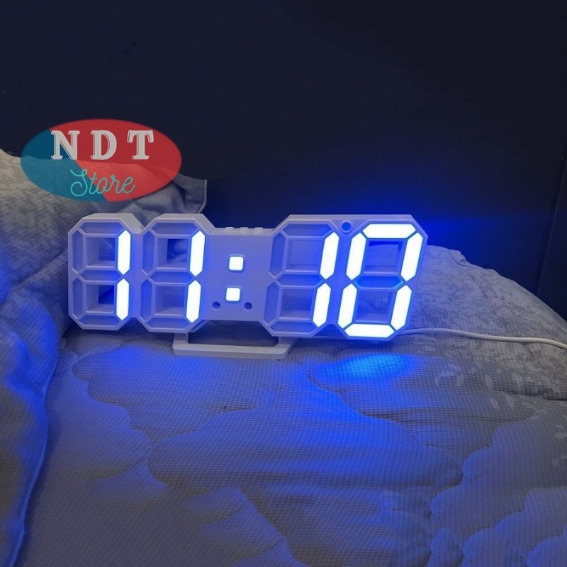 Đồng Hồ LED 3D Để Bàn Treo Tường Cao Cấp Đồng hồ trang trí Smart Clock