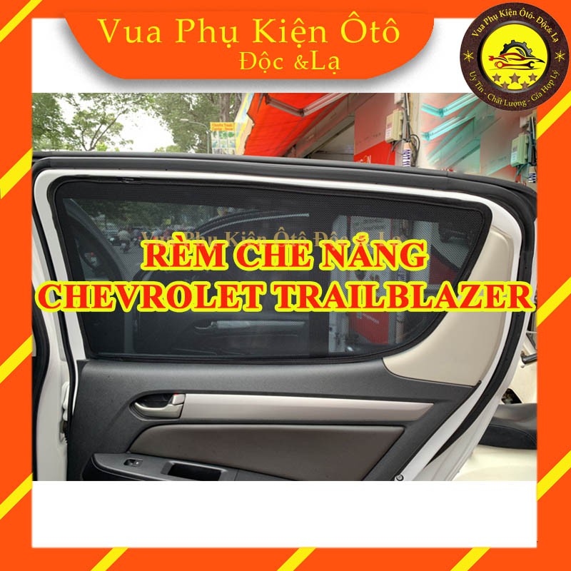 Rèm che nắng theo xe Chevrolet Trailblazer - Bộ 4 tấm dính nam châm