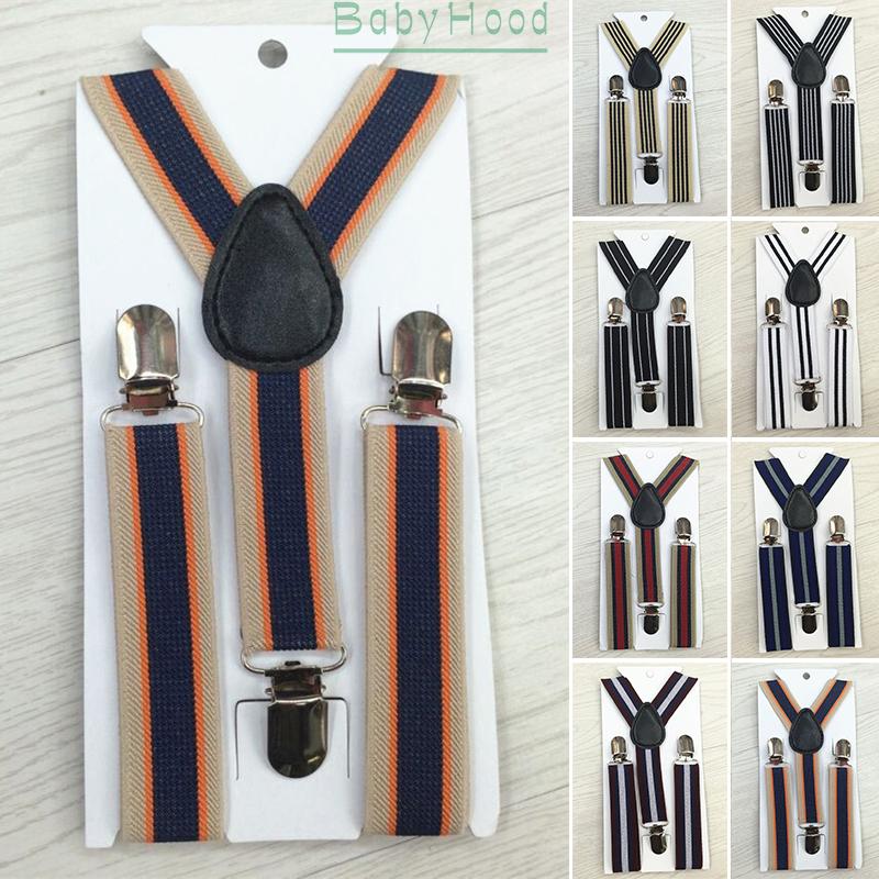 Dây đai cố định quần hình chữ Y in kẻ sọc thời trang cho bé trai
