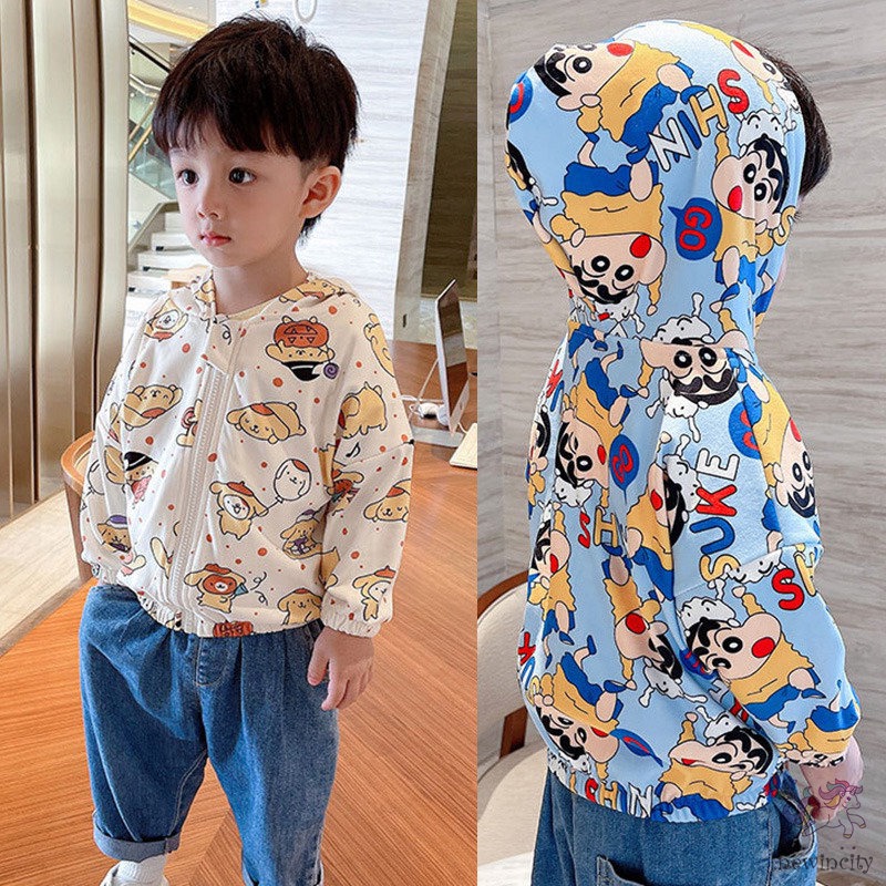 Áo khoác có mũ trùm ấm áp thời trang xuân thu phong cách Hàn Quốc dành cho trẻ em