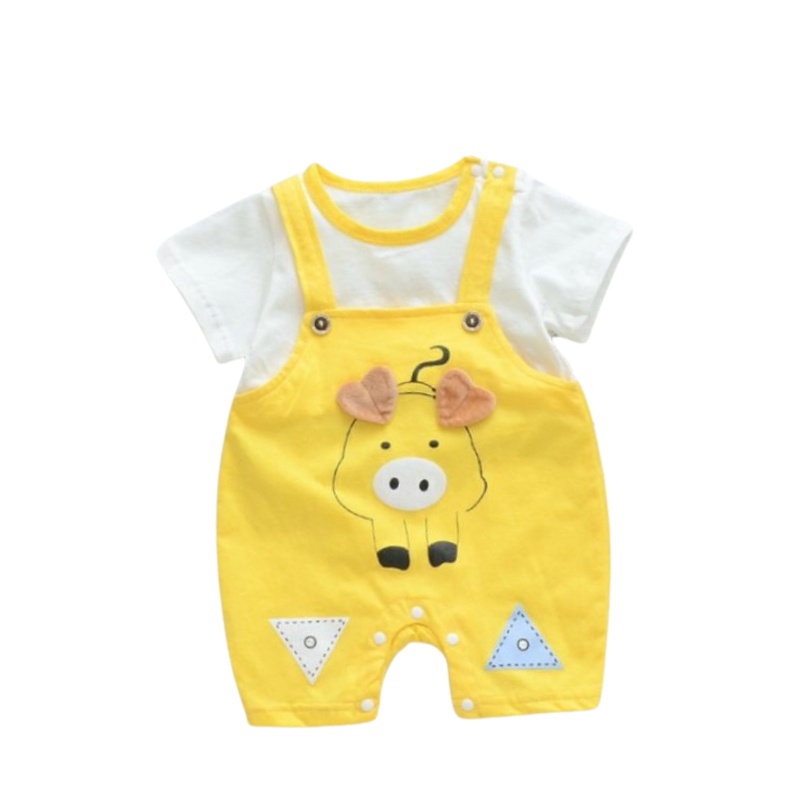 [ COTTON 100%] Body yếm cho bé chất Cotton mềm mịn mẫu quần áo sơ sinh bé gái bé trai siêu dễ thương từ 0 đến 12 tháng