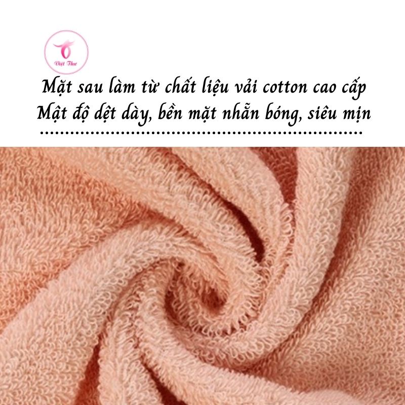 Khăn mặt cotton vân kẻ sọc cao cấp VIỆT THƯ, siêu mềm mịn, siêu thấm hút, siêu dày, 100gr, 35x75cm