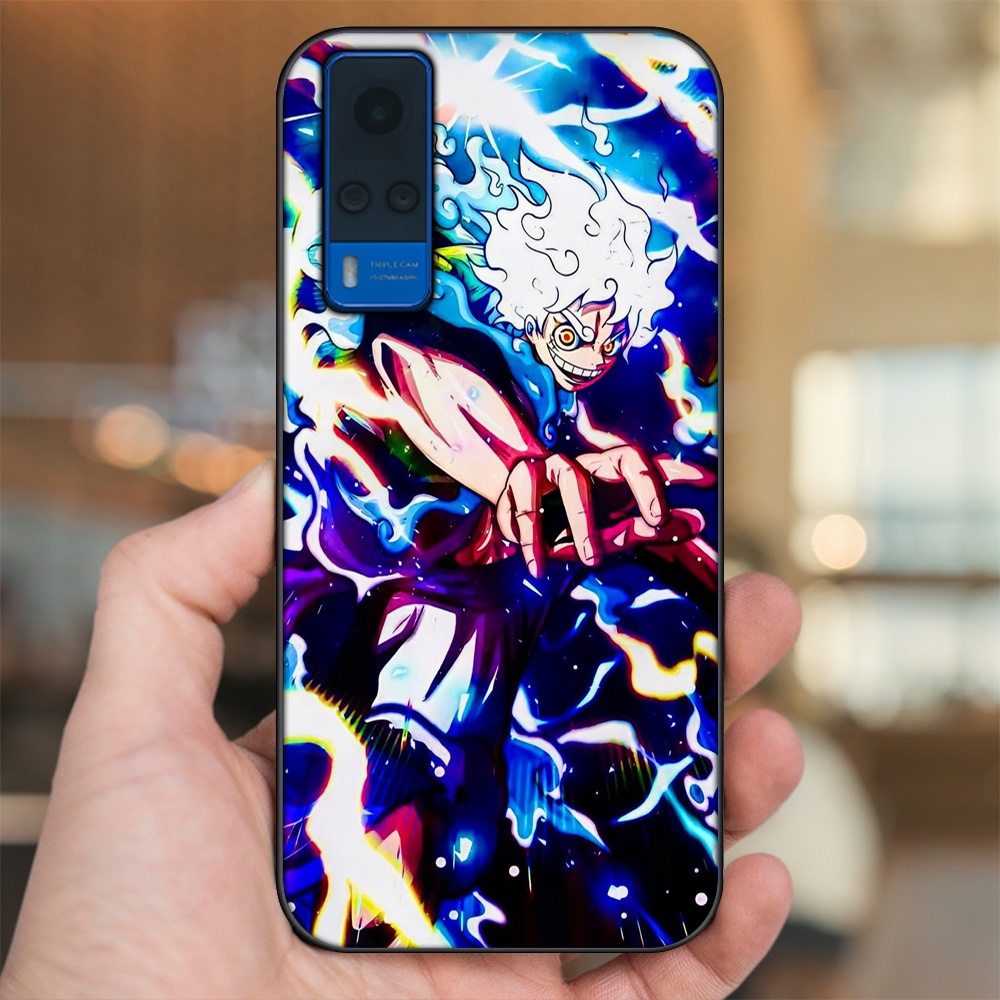 Ốp lưng Vivo Y51 2020, Y53s viền đen in hình Luffy One Piece