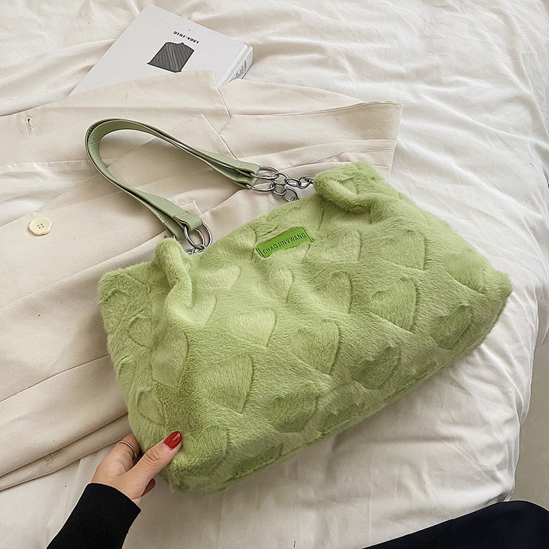 Túi Xách Phối Lông Thời Trang Sang Trọng Cho Nữ