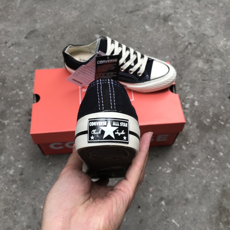 Giày Thể Thao Con ver.se đen trắng thấp nam nữ