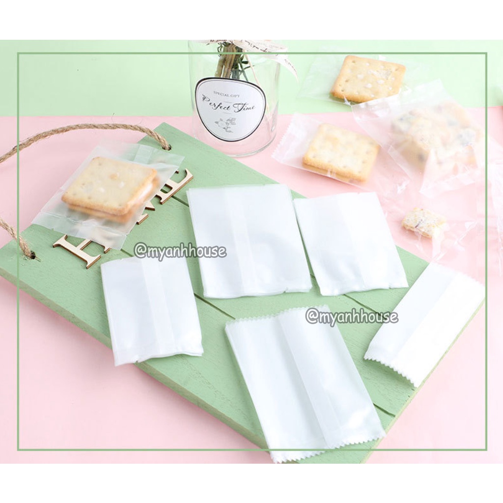 TÚI ĐỰNG BÁNH KẸO TRONG SUỐT TRẮNG MỜ 100 TỜ